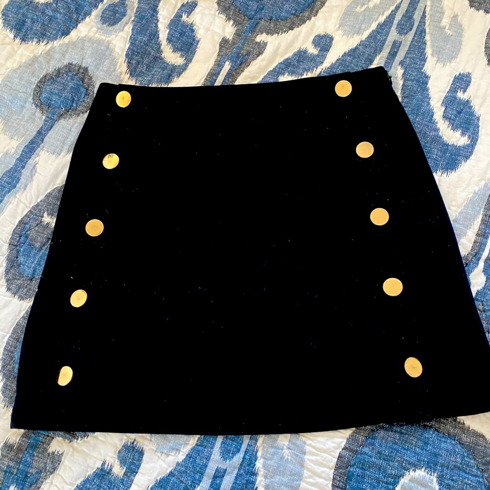 Loft Button Skirt